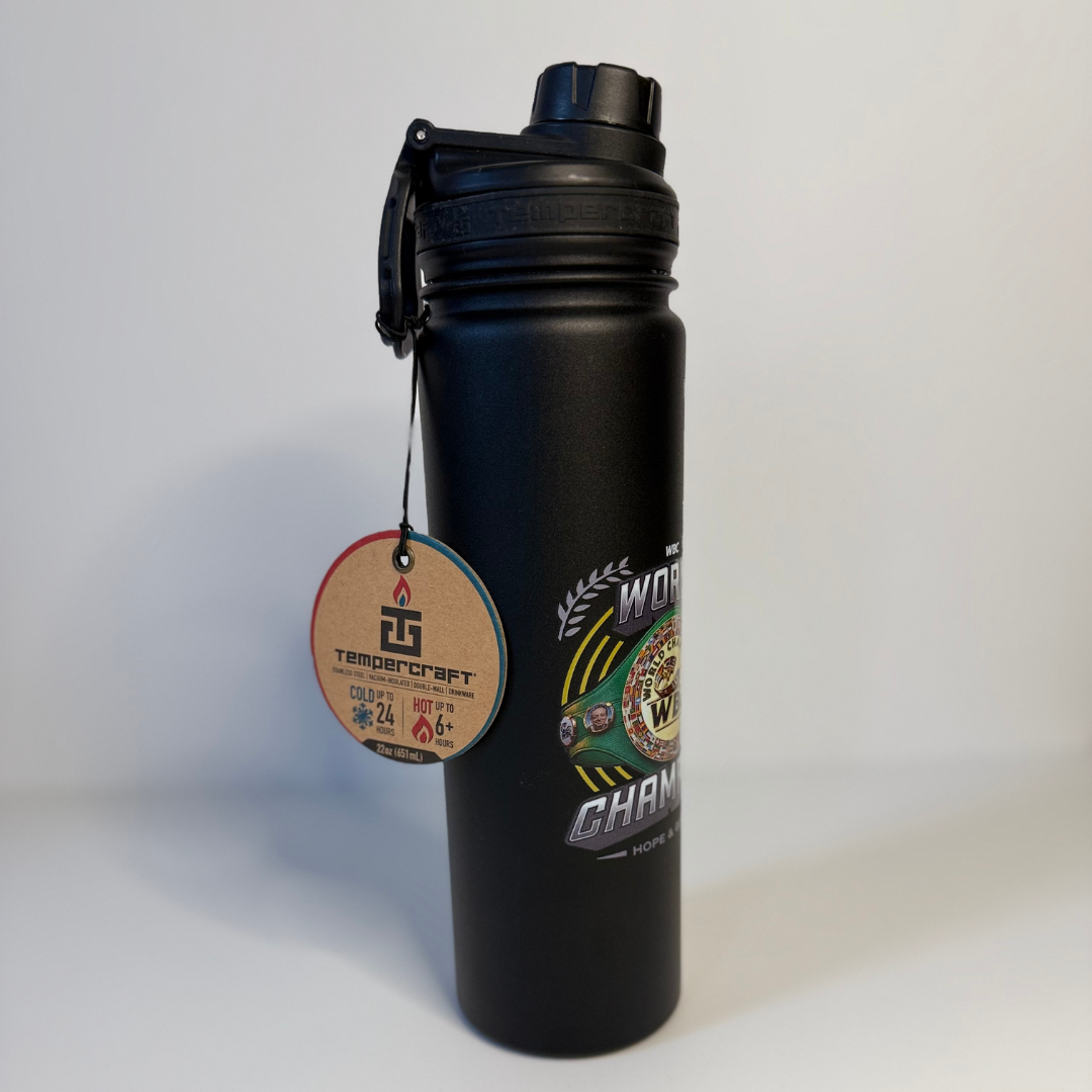 Official WBC Tempercraft Stainless Steel Water Bottle