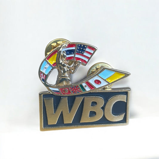 WBC Gold-Coloured Lapel Pin with Logo - Durable Metal Design